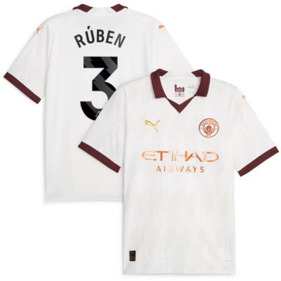 Rúben Dias Manchester City Away Shirt 2023-24 Jersey