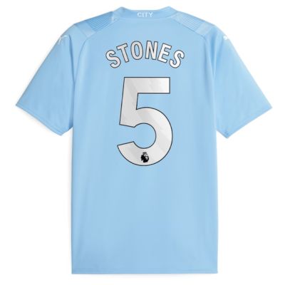 Stones Manchester City Home Shirt 2023-24 Jersey Player
