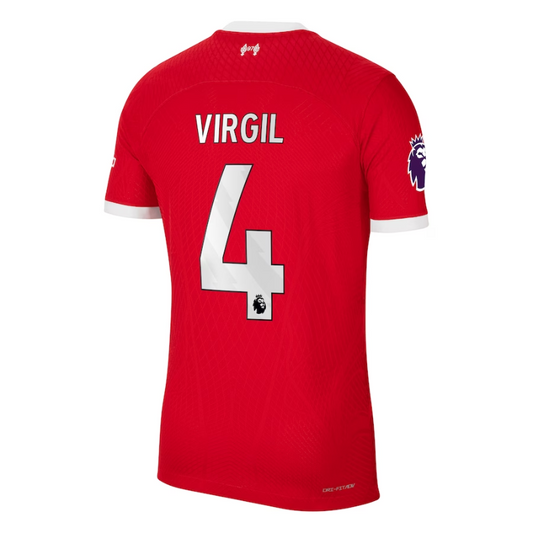 Virgil Van Dijk Liverpool Nike 2023/24 Home Player Authentic Jersey - Red