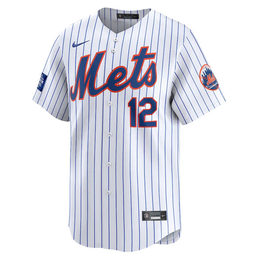 Francisco Lindor New York Mets Nike 2024 MLB World Tour London Series Home Limited Player Jersey - White