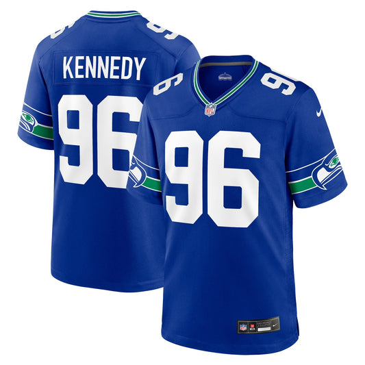 Cortez Kennedy Seattle Seahawks Nike Throwback Retired Player Game Jersey - Royal