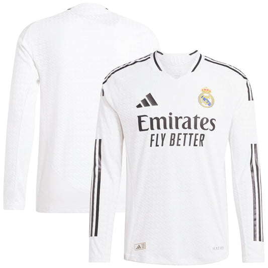 Real Madrid adidas Home Authentic Shirt 2024-25 - Long Sleeve