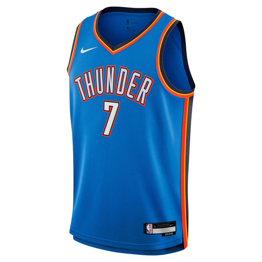 Chet Holmgren Oklahoma City Thunder Nike Youth Swingman Jersey - Icon Edition - Blue