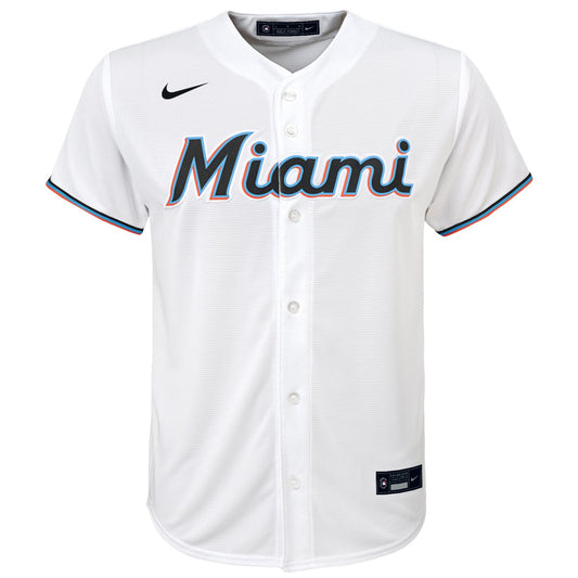 Jazz Chisholm Jr. Miami Marlins Nike Youth Home Player Jersey - White