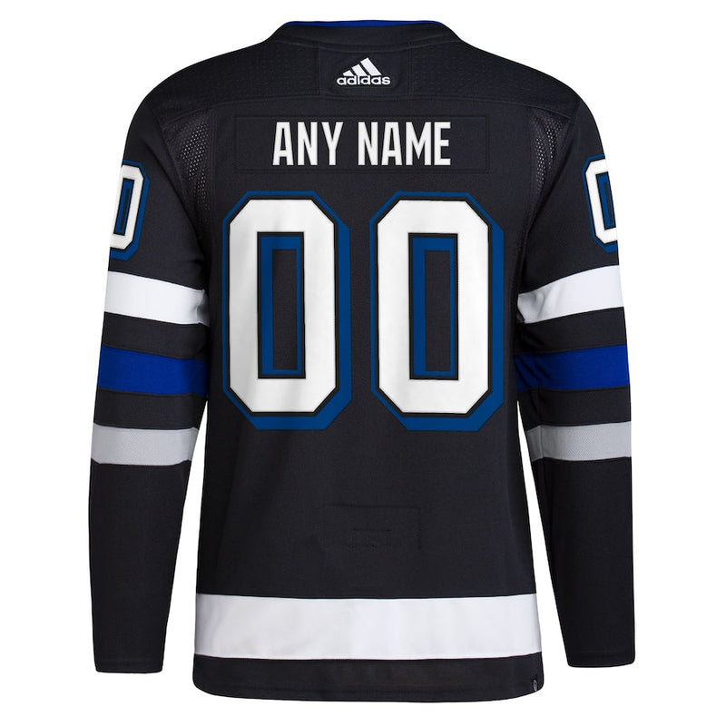 Tampa Bay Lightning adidas Alternate Primegreen Authentic Custom Jersey - Black