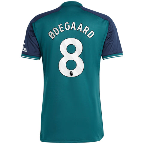 Martin Odegaard Arsenal adidas 2023/24 Third Player Jersey - Green