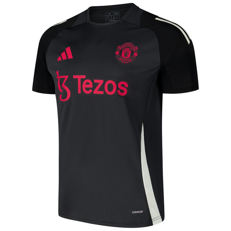 Manchester United adidas 2024/25 AEROREADY Training Jersey - Black