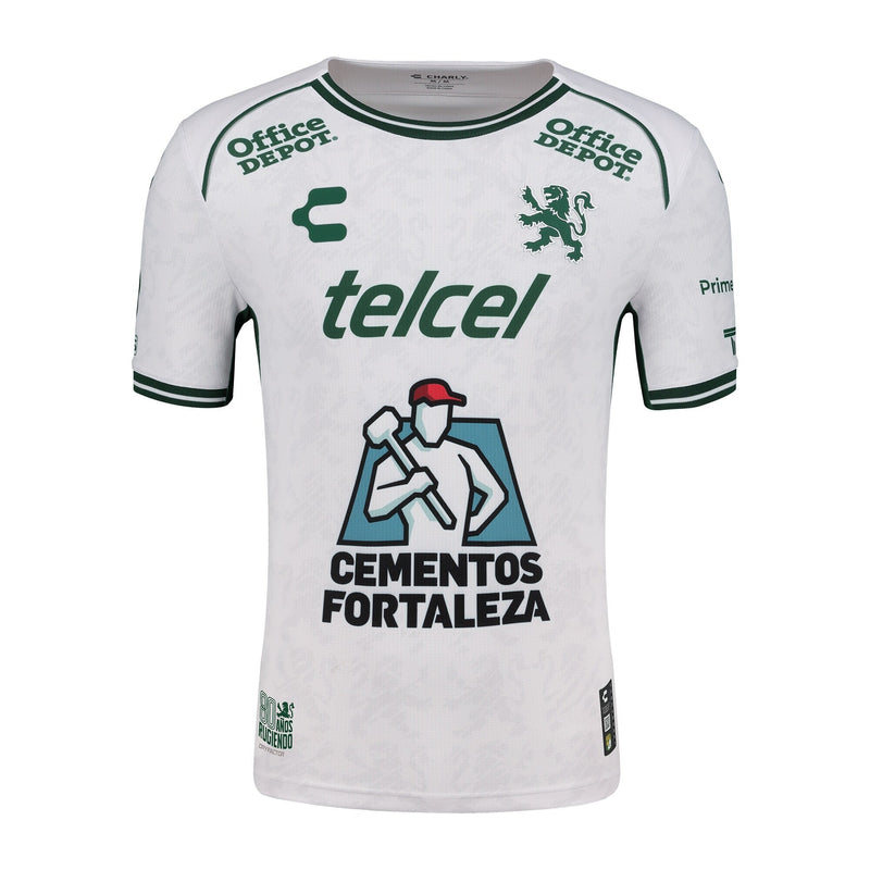 Club Leon Charly 2024/25 Away Jersey - White/Green