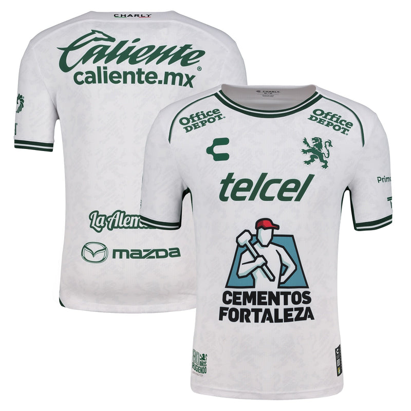 Club Leon Charly 2024/25 Away Jersey - White/Green