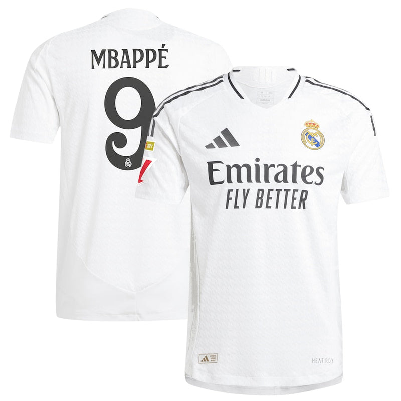 Kylian Mbappé Real Madrid adidas 2024/25 Home Player Jersey - White