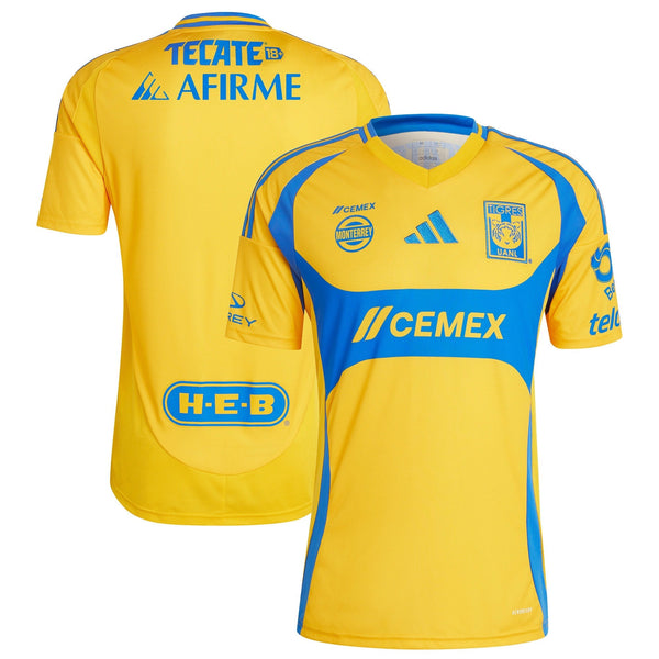 Tigres UANL adidas 2024/25 Home Jersey - Gold