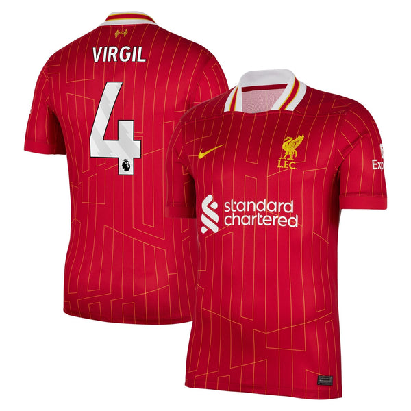 Virgil van Dijk Liverpool Nike 2024/25 Home Player Jersey – Red