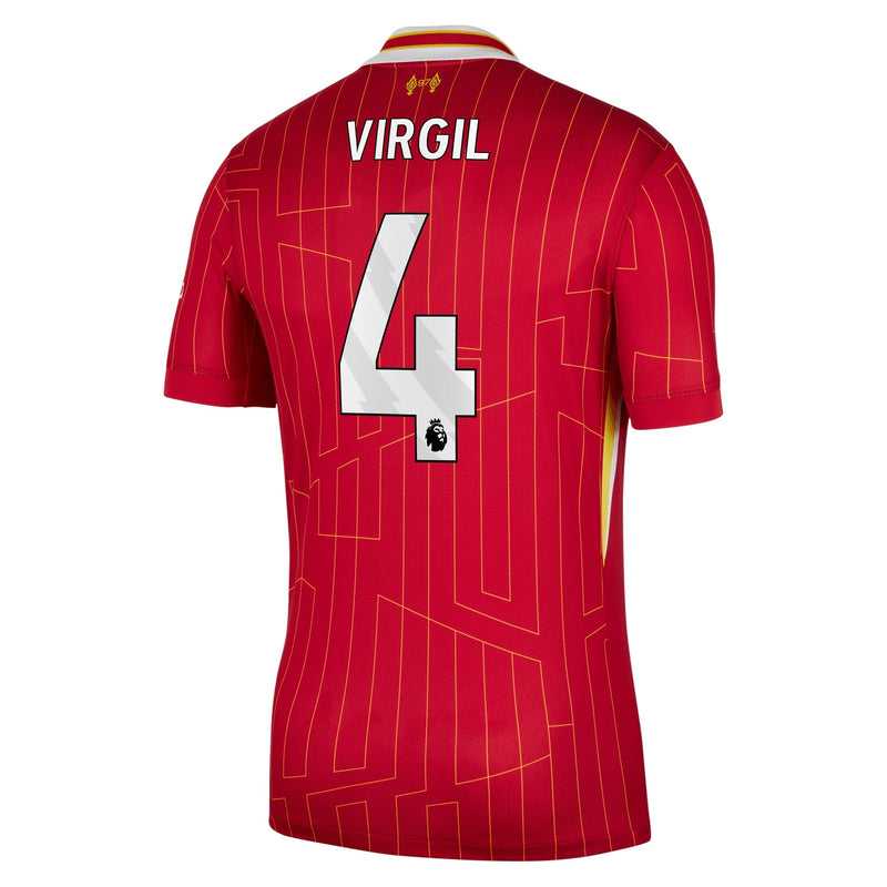 Virgil van Dijk Liverpool Nike 2024/25 Home Player Jersey – Red