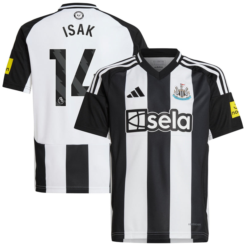 Alexander Isak Newcastle United adidas Youth 2024/25 Home Player Jersey - Black