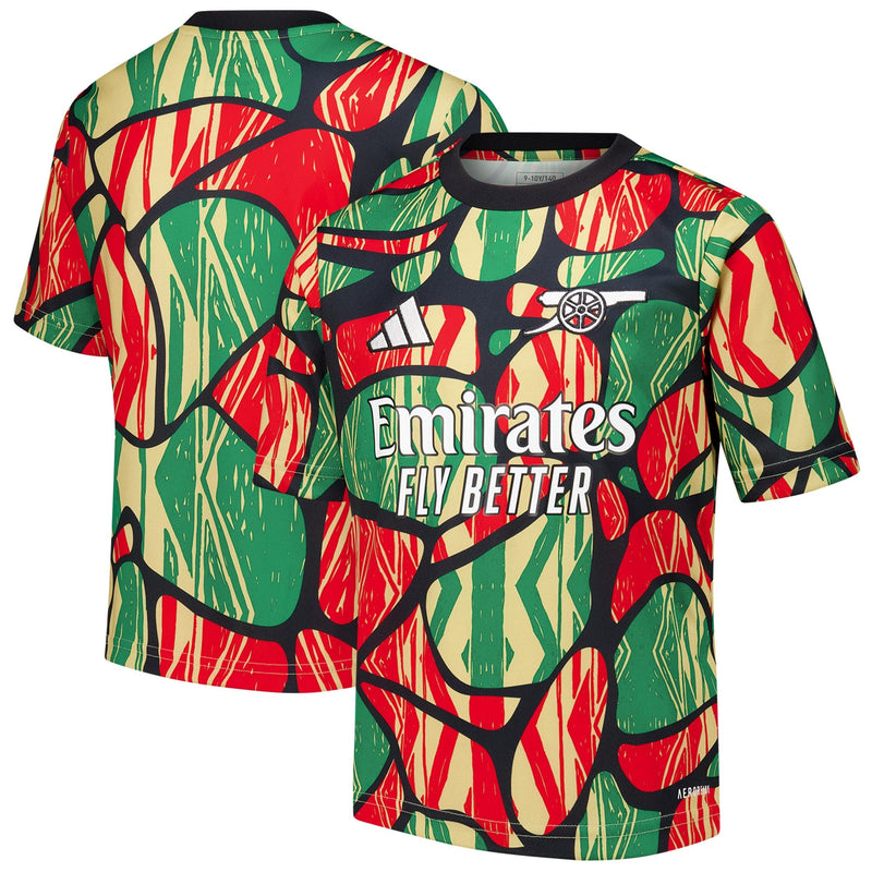 Arsenal adidas Youth 2024/25 Pre-Match Top - Red