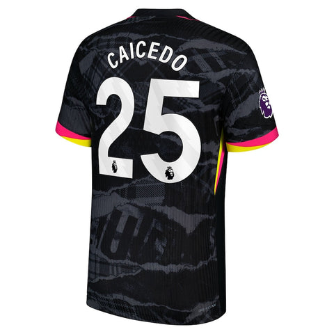 Moisés Caicedo Chelsea Nike 2024/25 Third Player Jersey - Anthracite