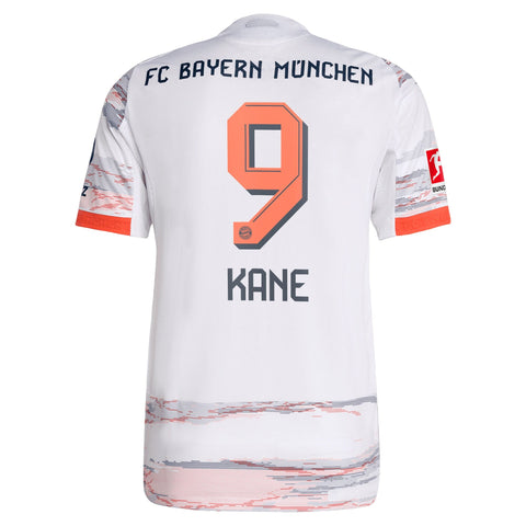 Harry Kane Bayern Munich adidas 2025/26 Away  Player Jersey - White