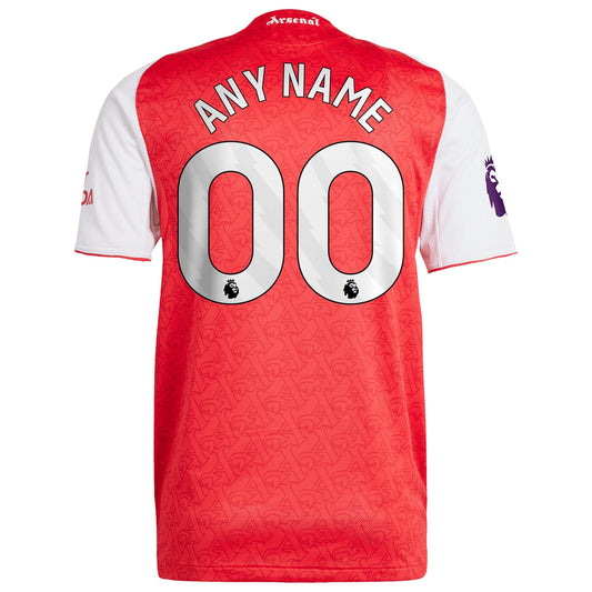 Arsenal adidas 2025/26 Home Custom Jersey - Red
