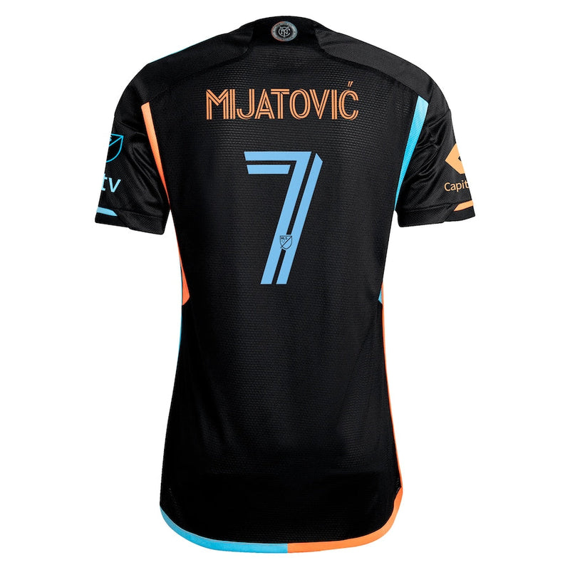 Jovan Mijatović New York City FC adidas 2024 24/7 Kit Authentic Player Jersey - Black