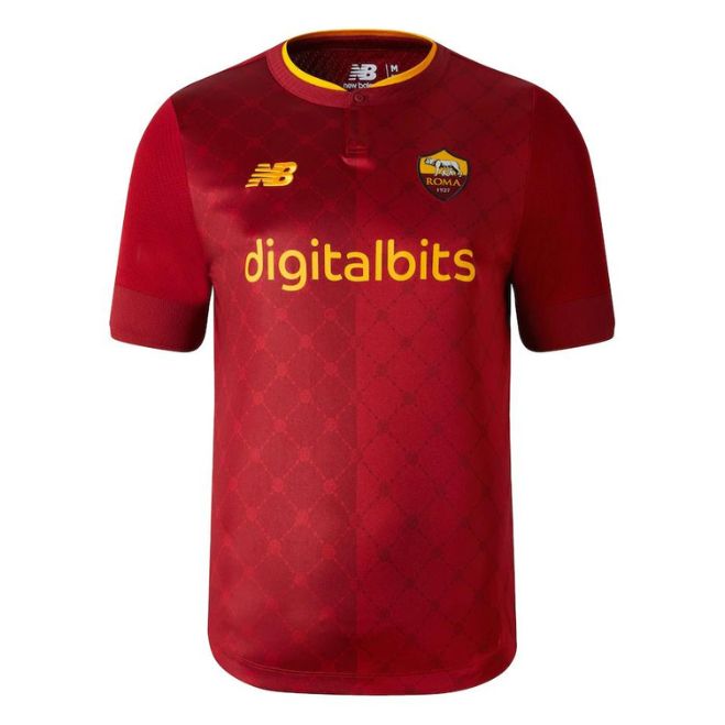 AS Roma Home Unisex Shirt 2022-23 Customized Jersey - Red - Jersey Teams World