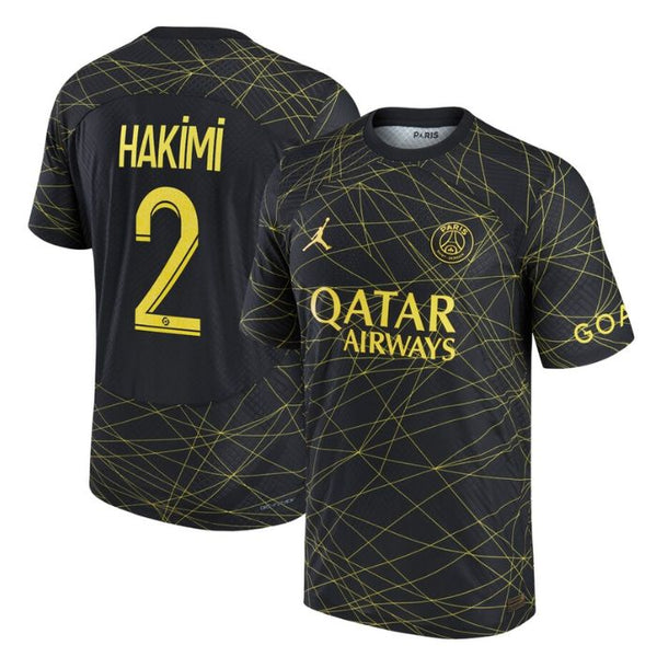 Achraf Hakimi Paris Saint-Germain Unisex Shirt 2022/23 Fourth Player Jersey - Black - Jersey Teams World