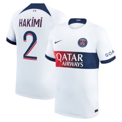 Achraf Hakimi Paris Saint-Germain 2023/24 Away Player Jersey - White