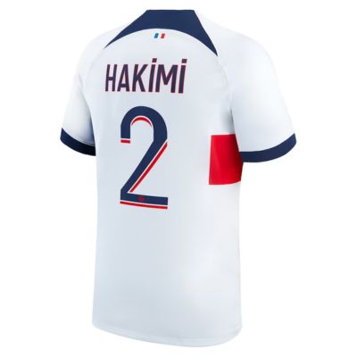 Achraf Hakimi Paris Saint-Germain 2023/24 Away Player Jersey - White