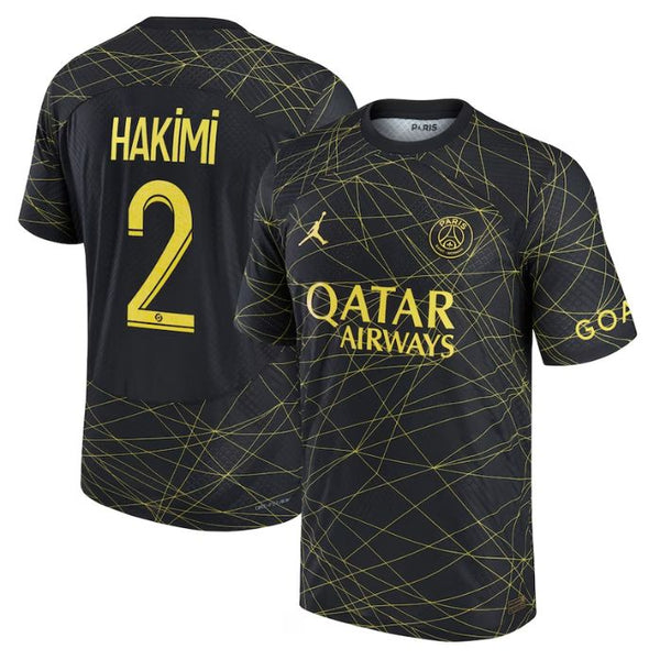 Achraf Hakimi Paris Saint-Germain  2022/23 Fourth Player Jersey - Black - Jersey Teams World