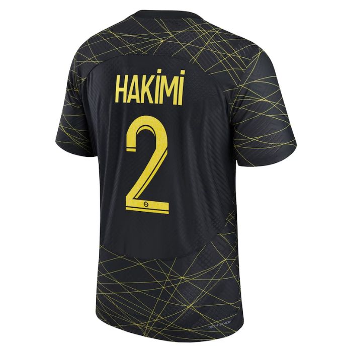 Achraf Hakimi Paris Saint-Germain  2022/23 Fourth Player Jersey - Black - Jersey Teams World