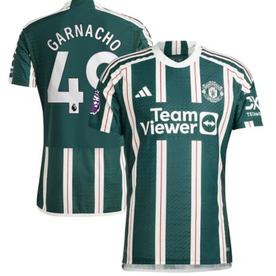 Alejandro Garnacho Manchester United 2023/24 Away Jersey - Green