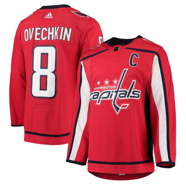 Alexander Ovechkin Washington Capitals Home Captain Patch Primegreen Pro Player Jersey - Red - Champions Jerseys