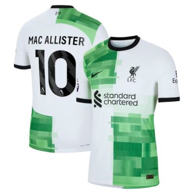 Alexis Mac Allister Liverpool 2023-24 Away Player Jersey - White