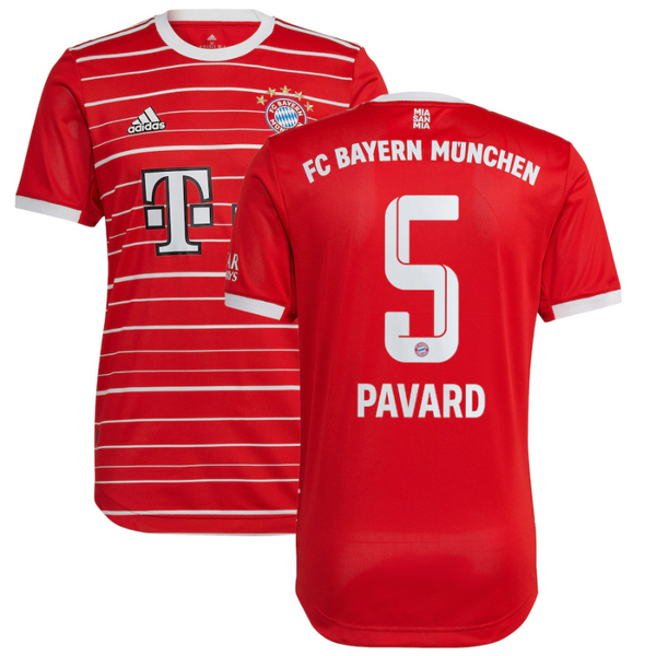 FC Bayern Munich Home Shirt 2022-23 with Pavard 5 printing Jersey- - Jersey Teams World