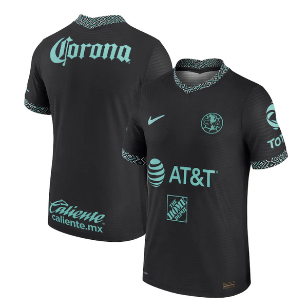 Club America 2021/22 Third Custom Jersey - Black - Jersey Teams World