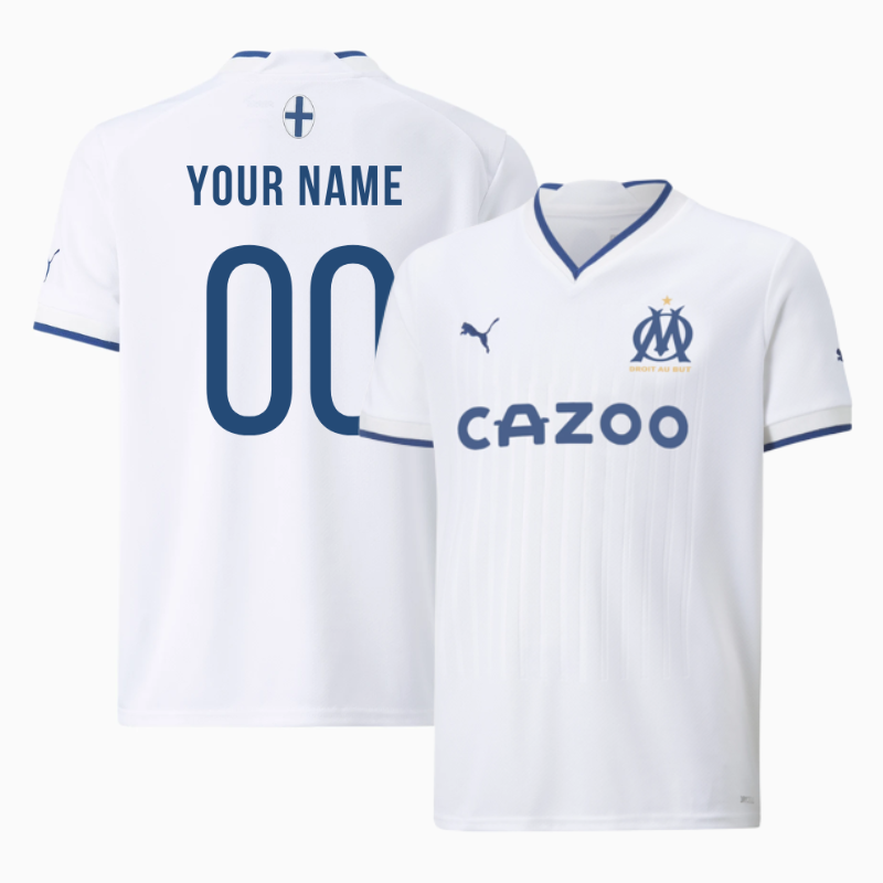 Olympique de Marseille Home Shirt 22/23 Custom Jersey - Jersey Teams World