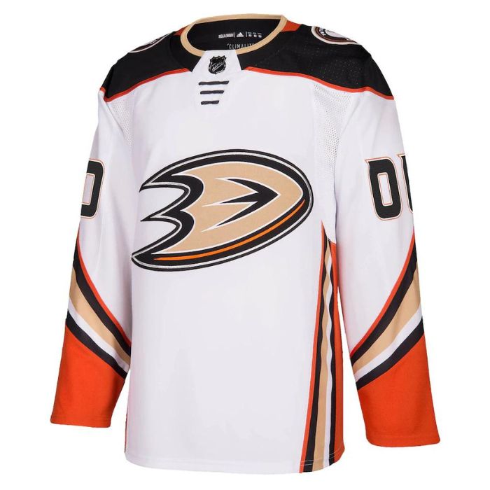 Anaheim Ducks Unisex Away Customized Jersey - White - Champions Jerseys