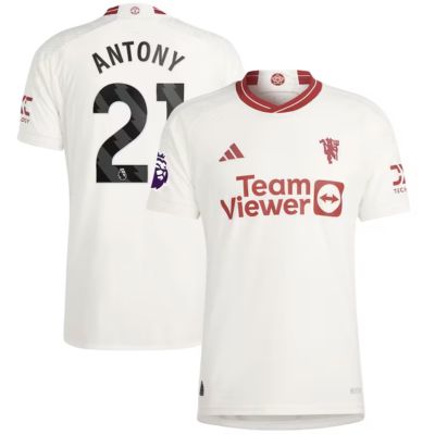 Antony Manchester United 2023/24 Away Jersey - White