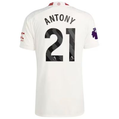Antony Manchester United 2023/24 Away Jersey - White