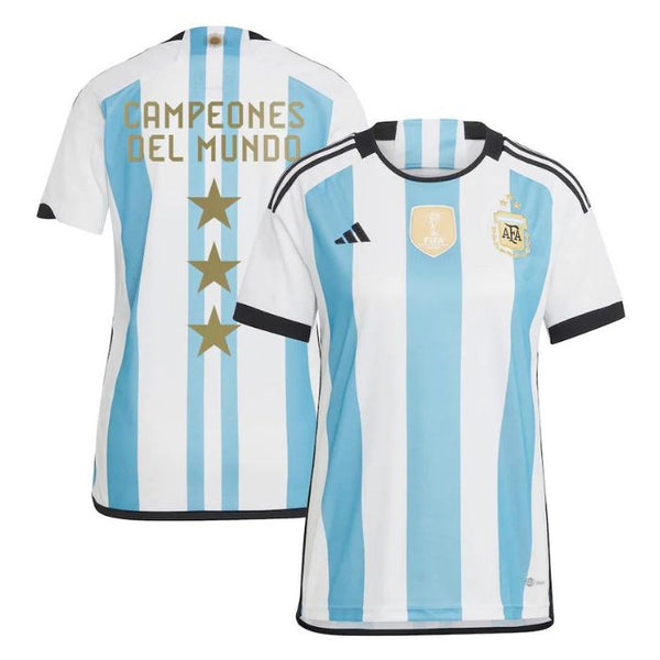 Argentina National Team Unisex Shirt 2022 Winners Trophy Presentation Home Jersey – White - Jersey Teams World