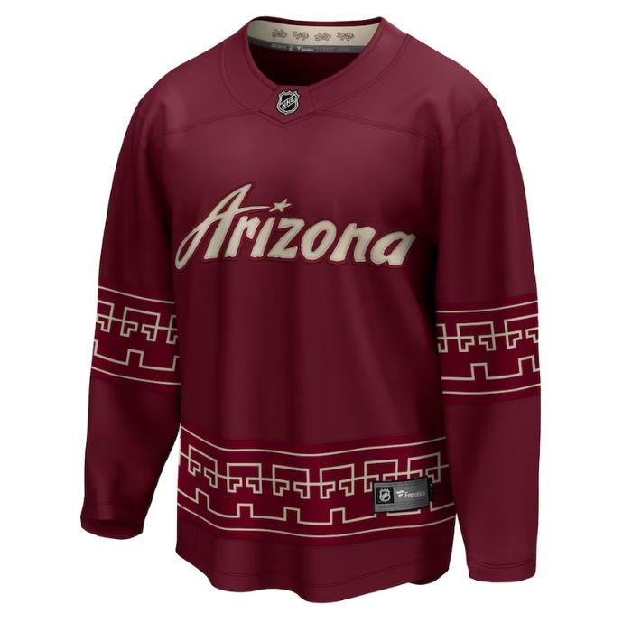 Arizona Coyotes Alternate 2022/23 Premier Breakaway Custom Jersey - Garnet - Champions Jerseys