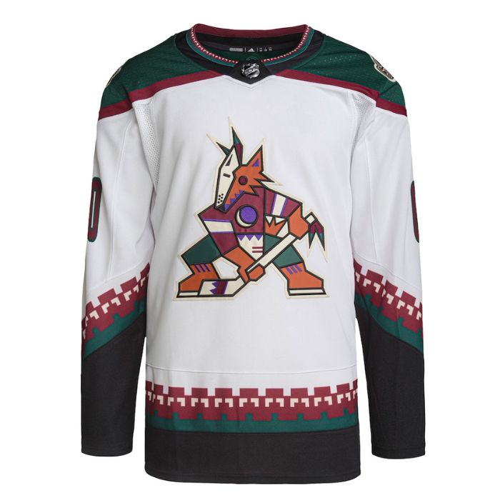 Arizona Coyotes Team Unisex Primegreen Pro Custom Jersey - White - Champions Jerseys