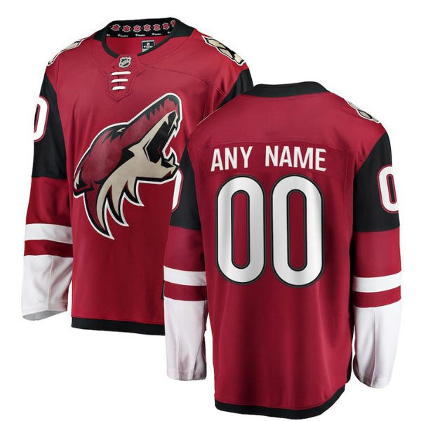 Arizona Coyotes Unisex Home Breakaway Custom Jersey - Red - Champions Jerseys