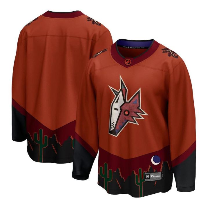 Arizona Coyotes Unisex Special Edition 2.0 Breakaway Custom Jersey - Burnt Orange - Champions Jerseys