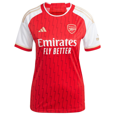 Arsenal Team Women's 2023/24 Home Custom Jersey - Red - Jersey Teams World