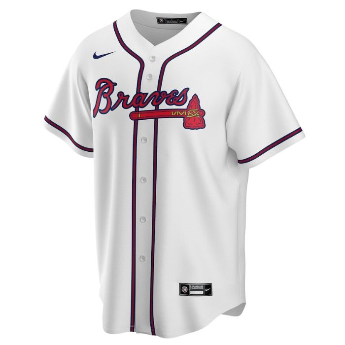Atlanta Braves Unisex Home Customized Pro Jersey - White - Champions Jerseys