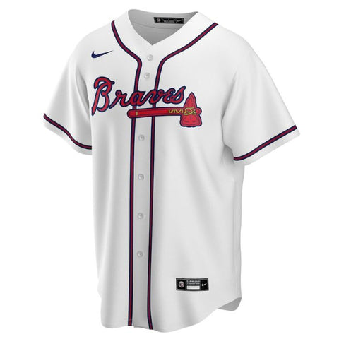 Atlanta Braves Unisex Home Customized Pro Jersey - White - Champions Jerseys