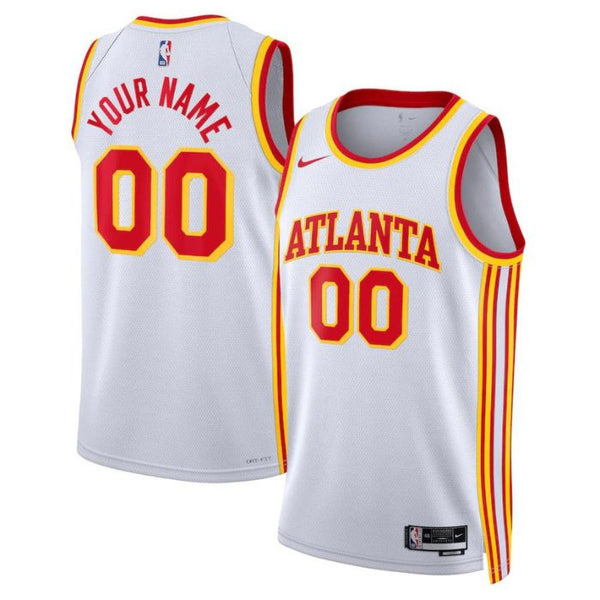 Atlanta Hawks Unisex 2022/23 Custom Jersey White - Association Edition - Champions Jerseys