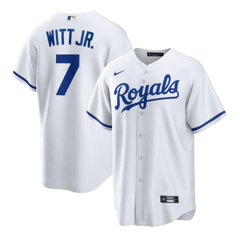 Bobby Witt Jr. Kansas City Royals Unisex Home Player Jersey - White - Champions Jerseys