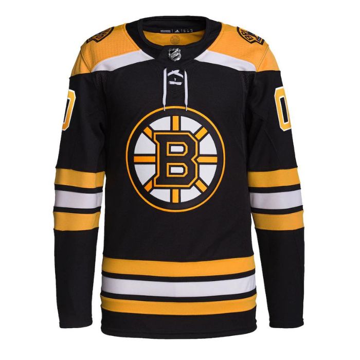 Boston Bruins Unisex Home Primegreen Pro Custom Jersey - Black - Champions Jerseys