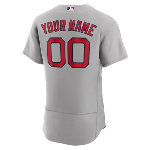 Boston Red Sox Team Road Pro Official Unisex Custom Jersey - Gray - Champions Jerseys